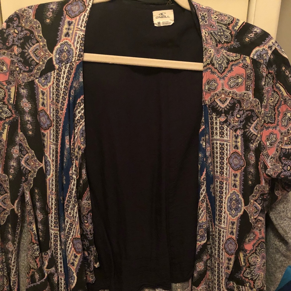 Multi color paisley jacket